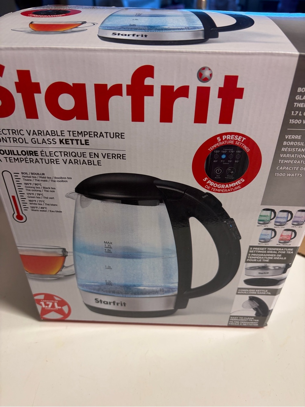Glass Electric Kettle - 5 Presets